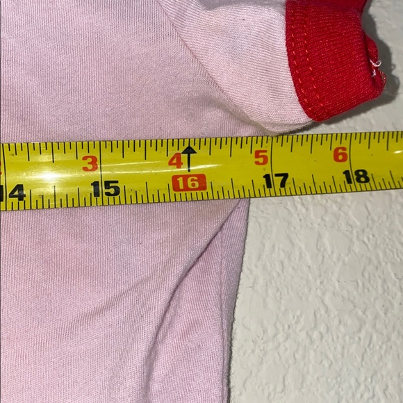 🎱Vintage “Mega Babe” pink baby tee with yellow and red details! - Picture 6 of 8